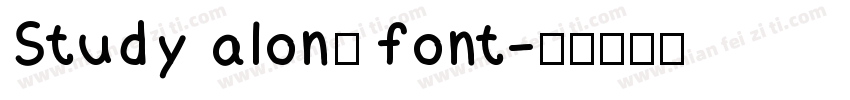 Study alone font字体转换
